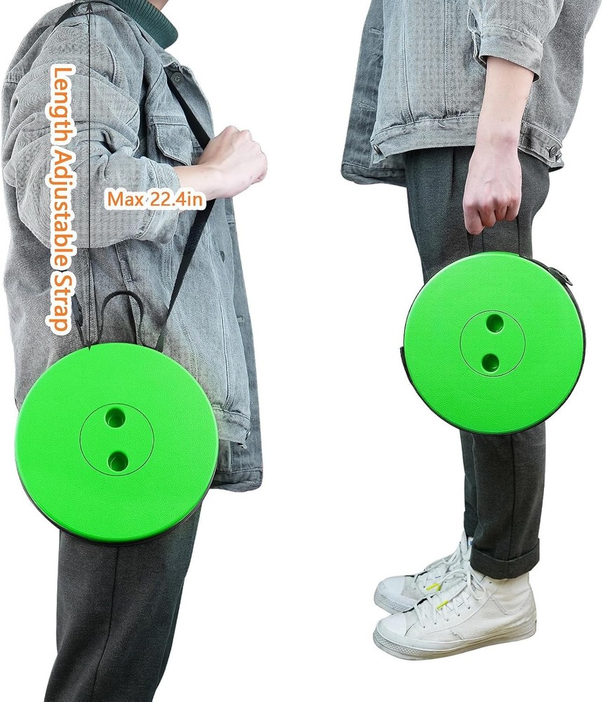 Boreeman Upgraded Folding Stool Lightweight Yet More Sturdy with Load Green