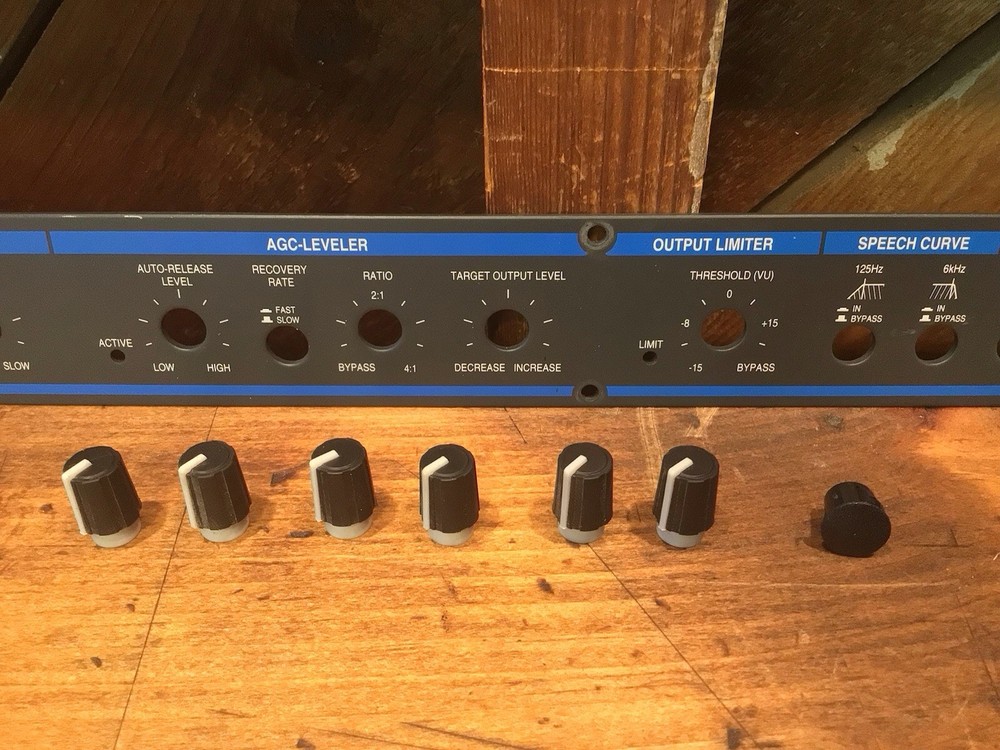 Symetrix 421 AGC Leveler/Downward Expander Parts: Knobs & Faceplate