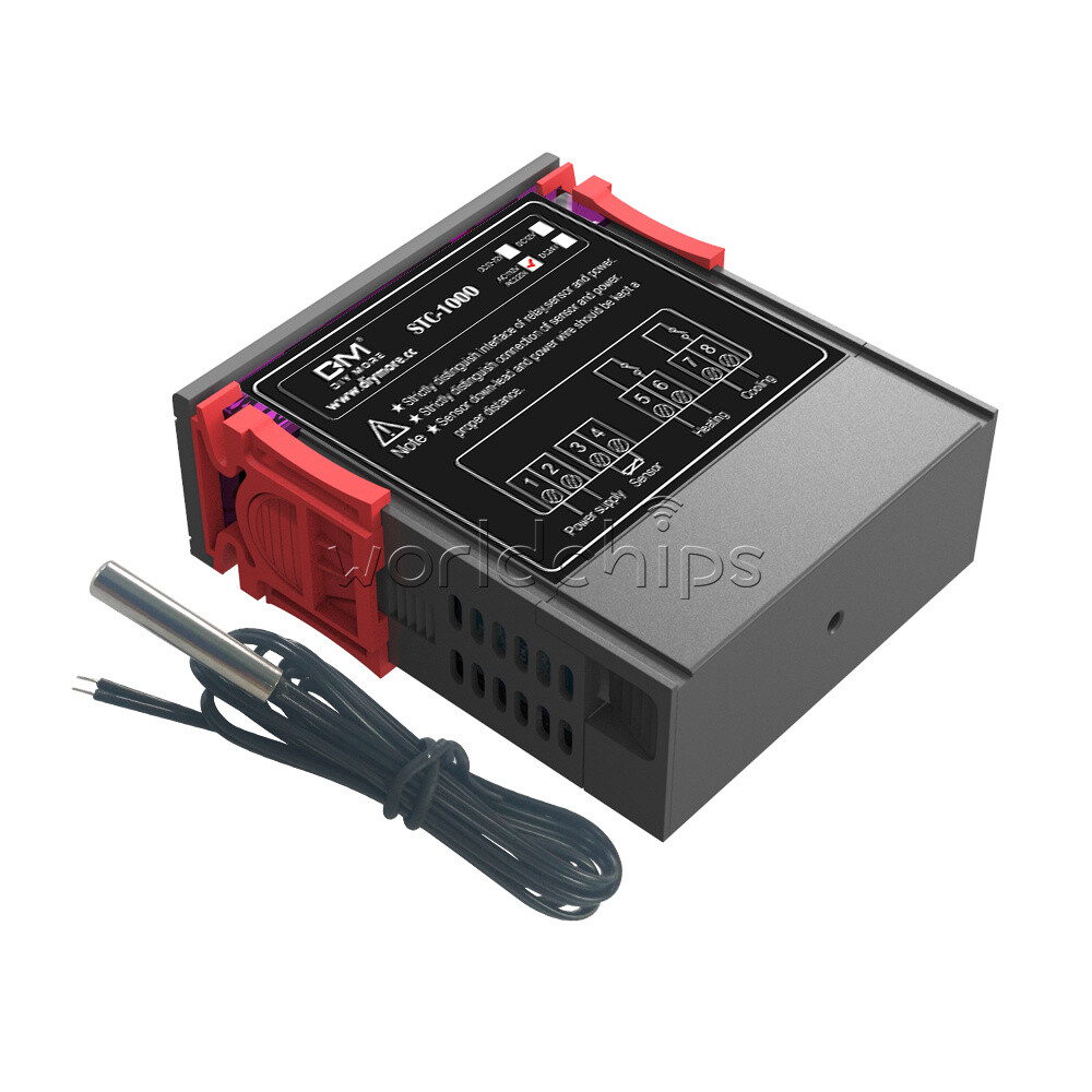 12/24/110/220V STC-1000 Digital Thermostat NTC Sensor Temperature Controller