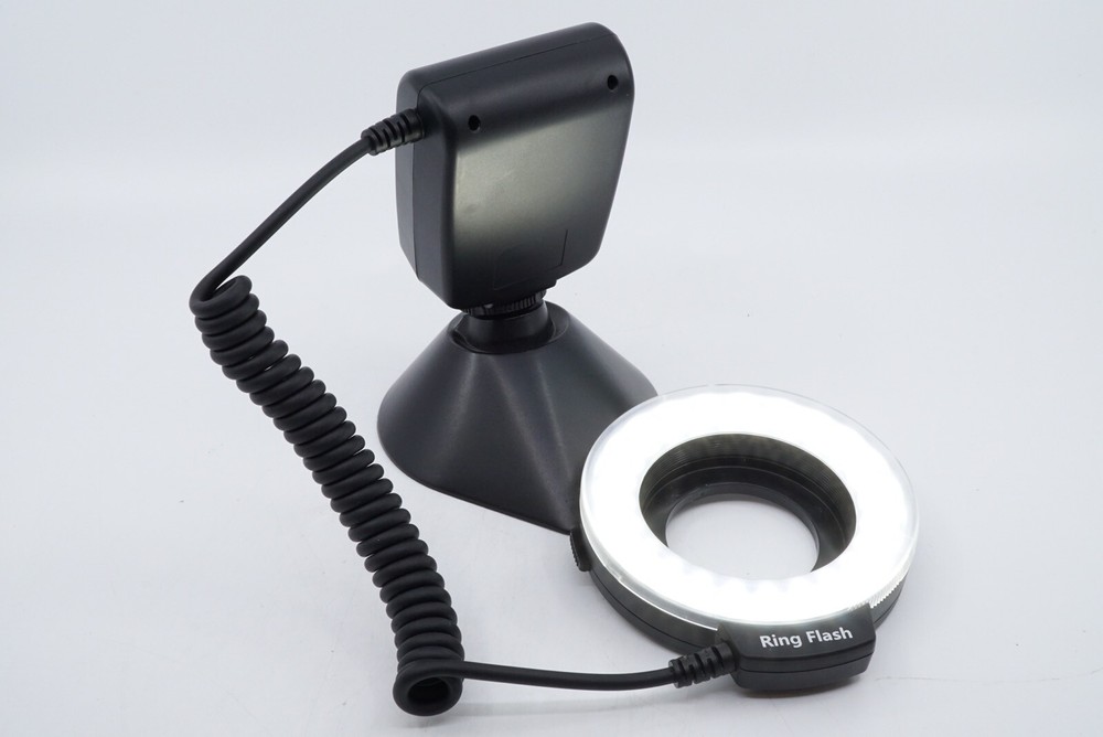 RF-500D LED RING FLASH KIT FOR DSLR SYSTEMS **W/ADAPTERS-FILTERS - OPEN BOX**