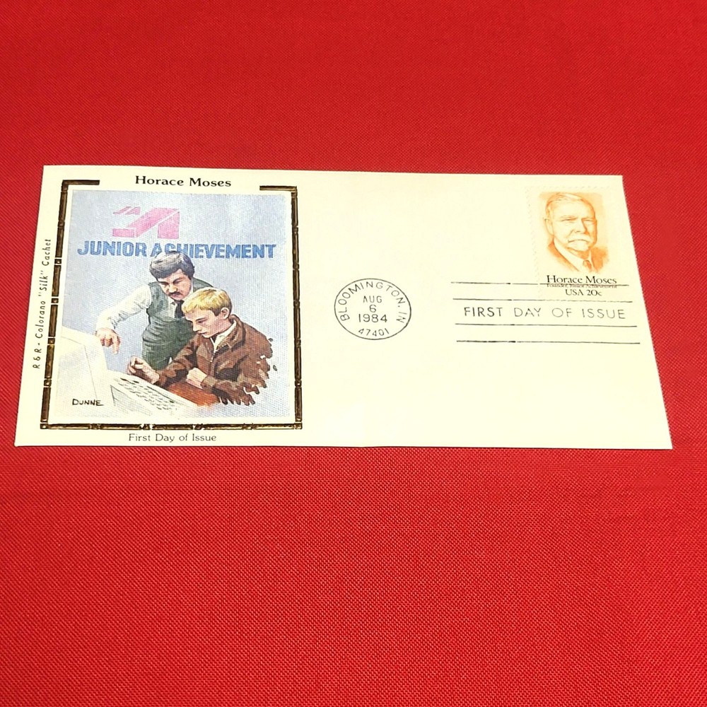 First Day of Issue Horace Moses Stamp Cache Envelope