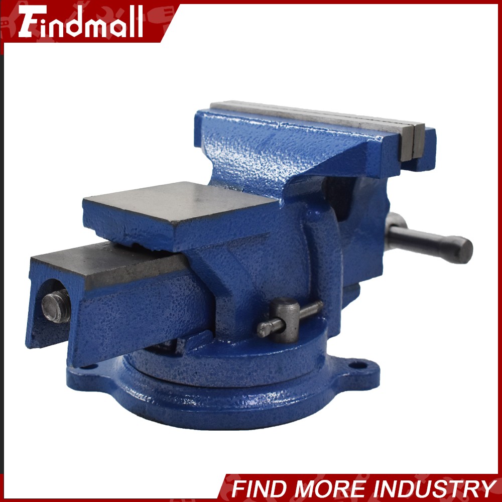 Findmall 4" Bench Vise with Anvil Swivel Locking Base Table top Clamp Vice