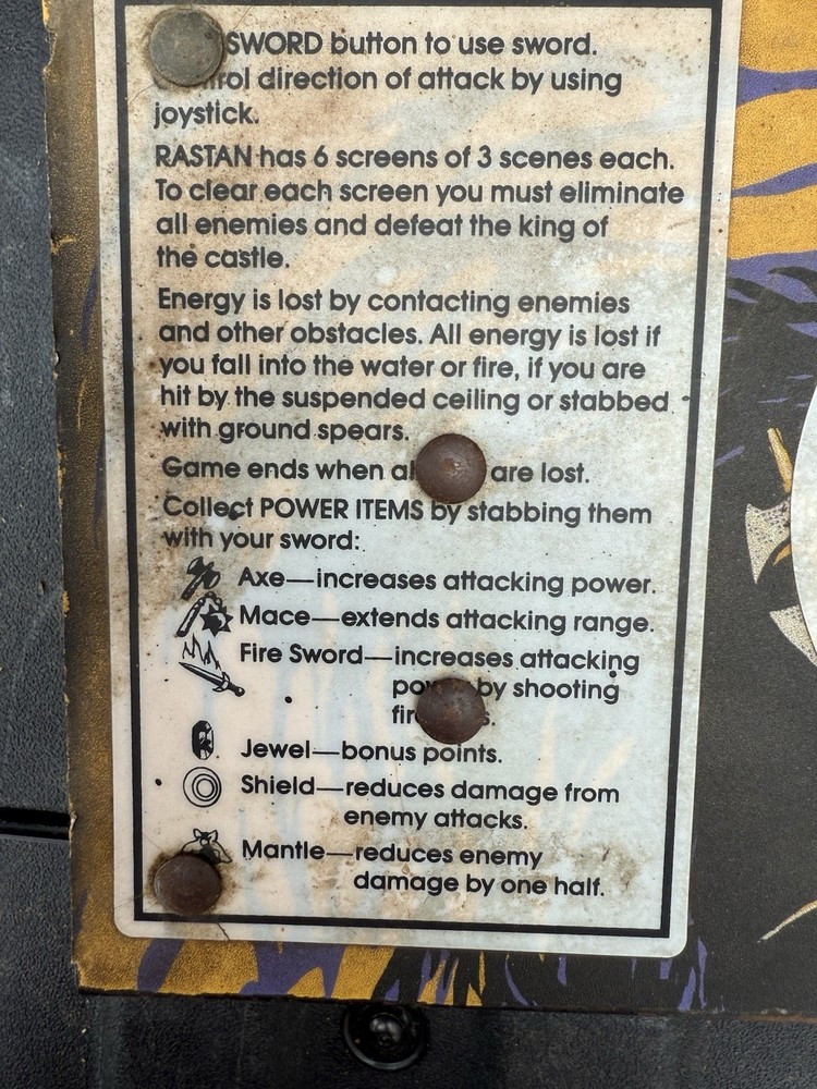 Tatio “RASTAN” Joystick & Buttons Metal Control Panel