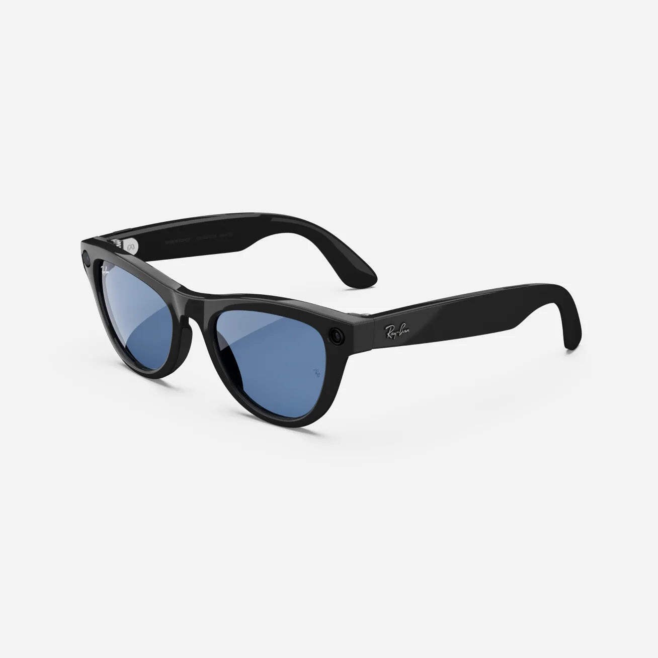Refurbished Ray-Ban Meta Skyler (Gen 1), Shiny Black / Cerulean Blue Transitions