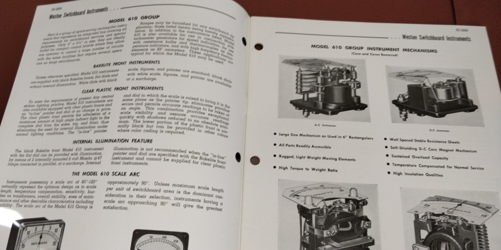 1960 ~ DAYSTROM ~ Catalog ~ Switchboard Instruments Weston