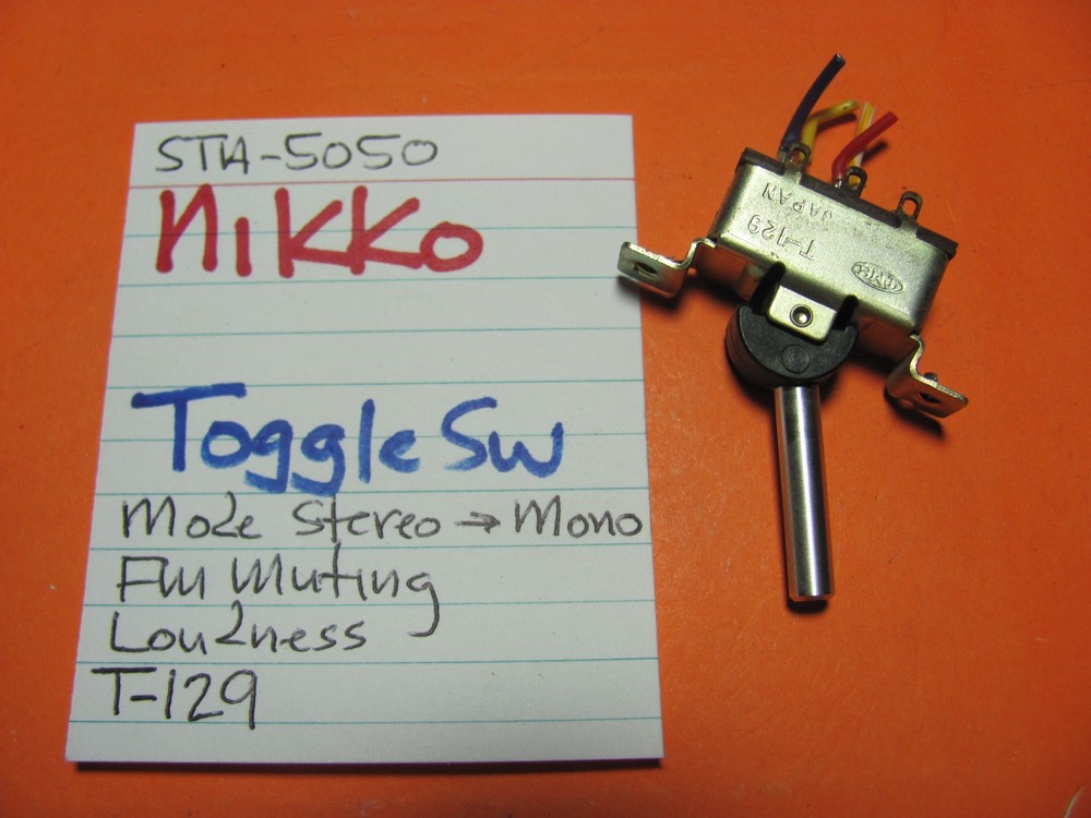 📈NIKKO STA-5050 RECEIVER TOGGLE SWITCH MODE FM MUTING LOUDNESS