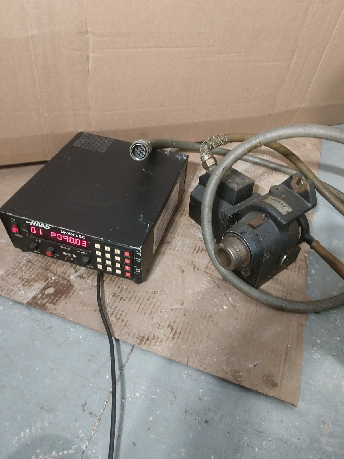 Haas Model 5C 7-Pin CNC Servo Controller Indexer FOR PARTS OR REPAIR