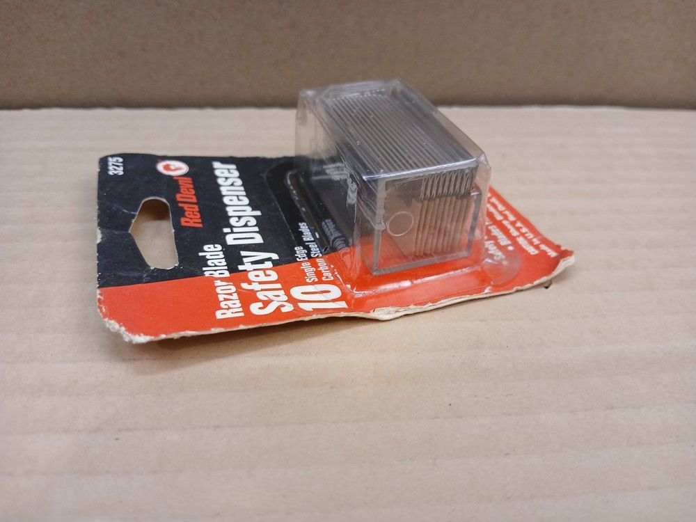 Red Devil 3275 Razor Blade Dispenser 10 Single Edge Blades New Please Read