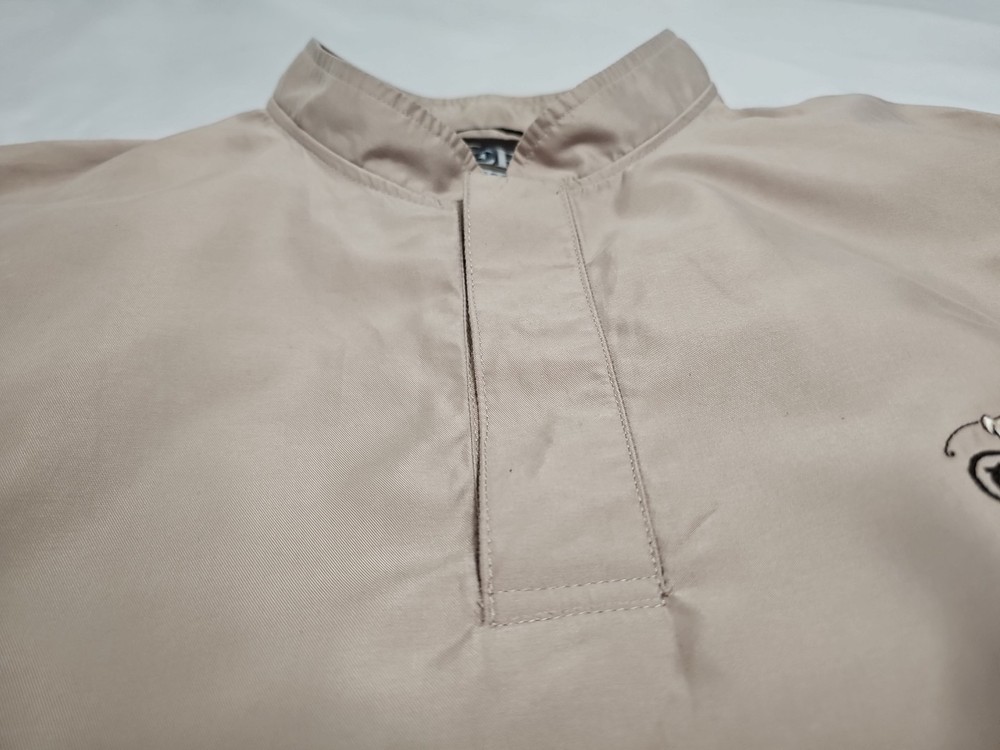 Zero Restriction Lightweight Embroidered Pullover 1/4 Snap S/S Jacket SZ Large
