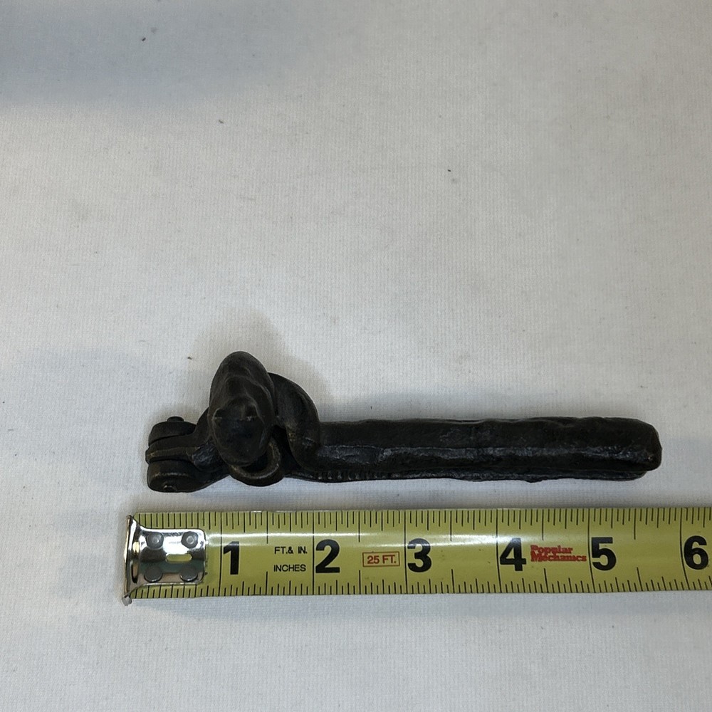 Vintage Cast Iron Hand Held Squirrel Figure Nut Cracker