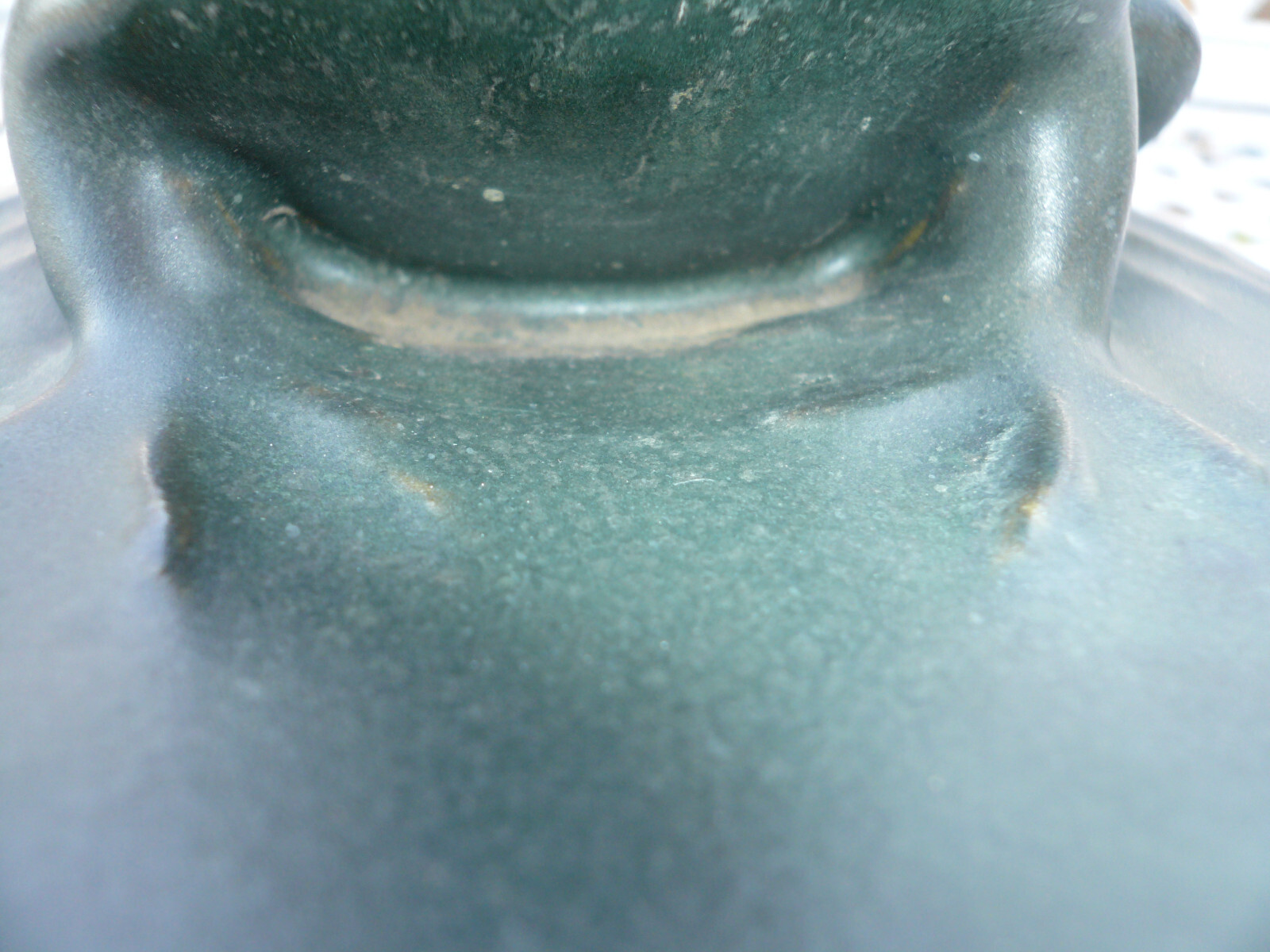 Antique Terra Cotta Garden Frog Fountain Topper Pottery Decor