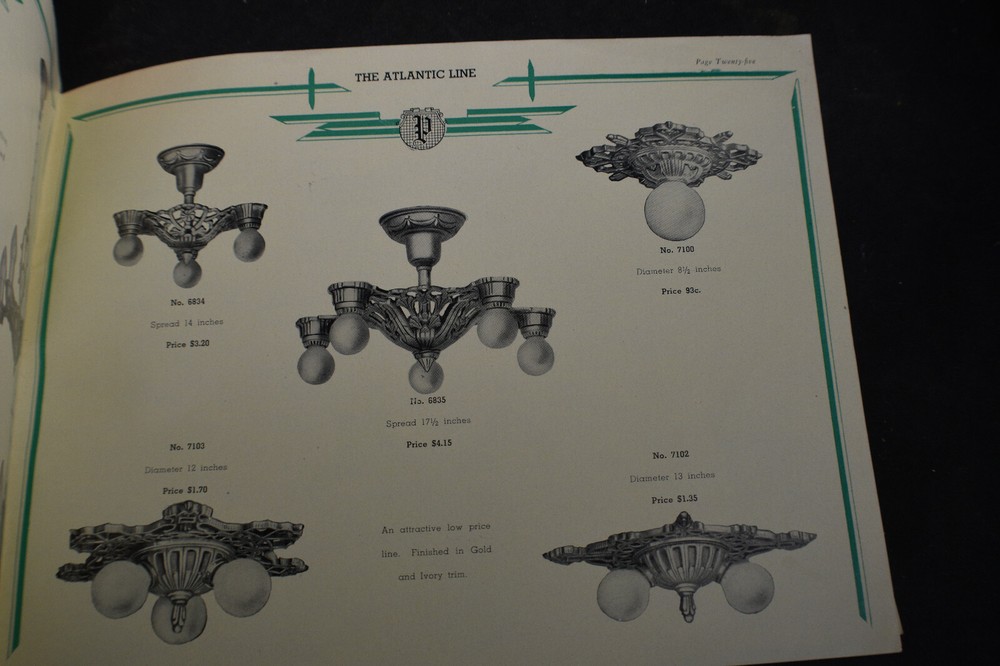*VINTAGE* Puritan Art Deco Lighting Catalog