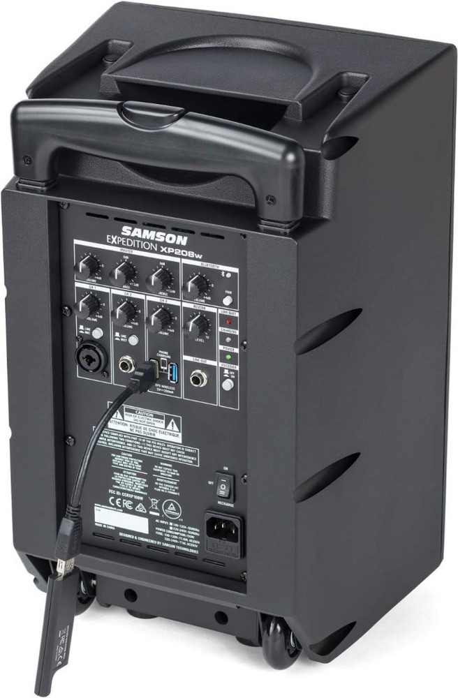 Samson Expedition XP208W Portable PA System, Gray with Bluetooth - Open Box