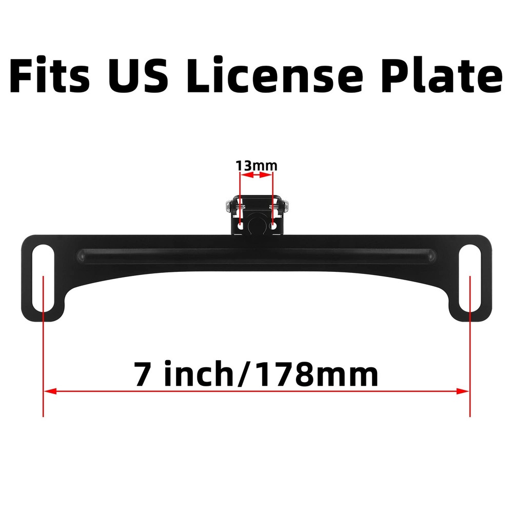iSaddle Car Reverse Camera License Plate Bracket