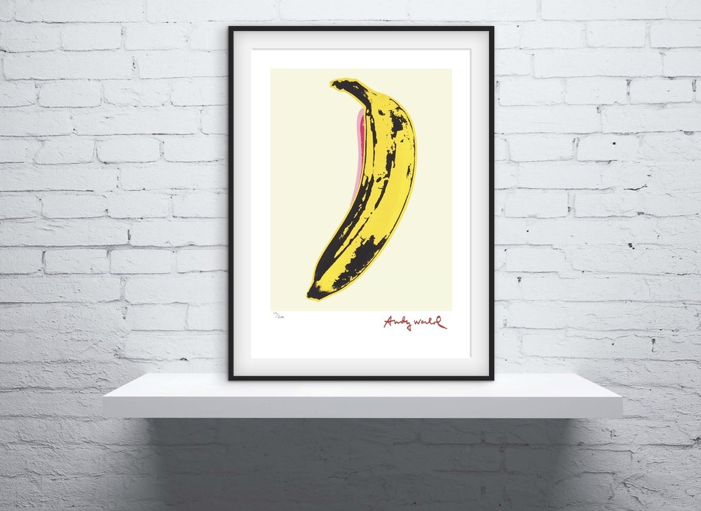Andy Warhol Signed - Banana - Certificate.