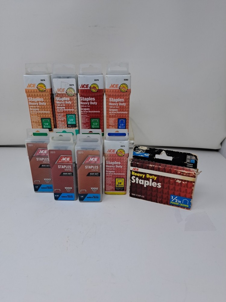 (Roofers)Assorted Ace Staples 13 Packs