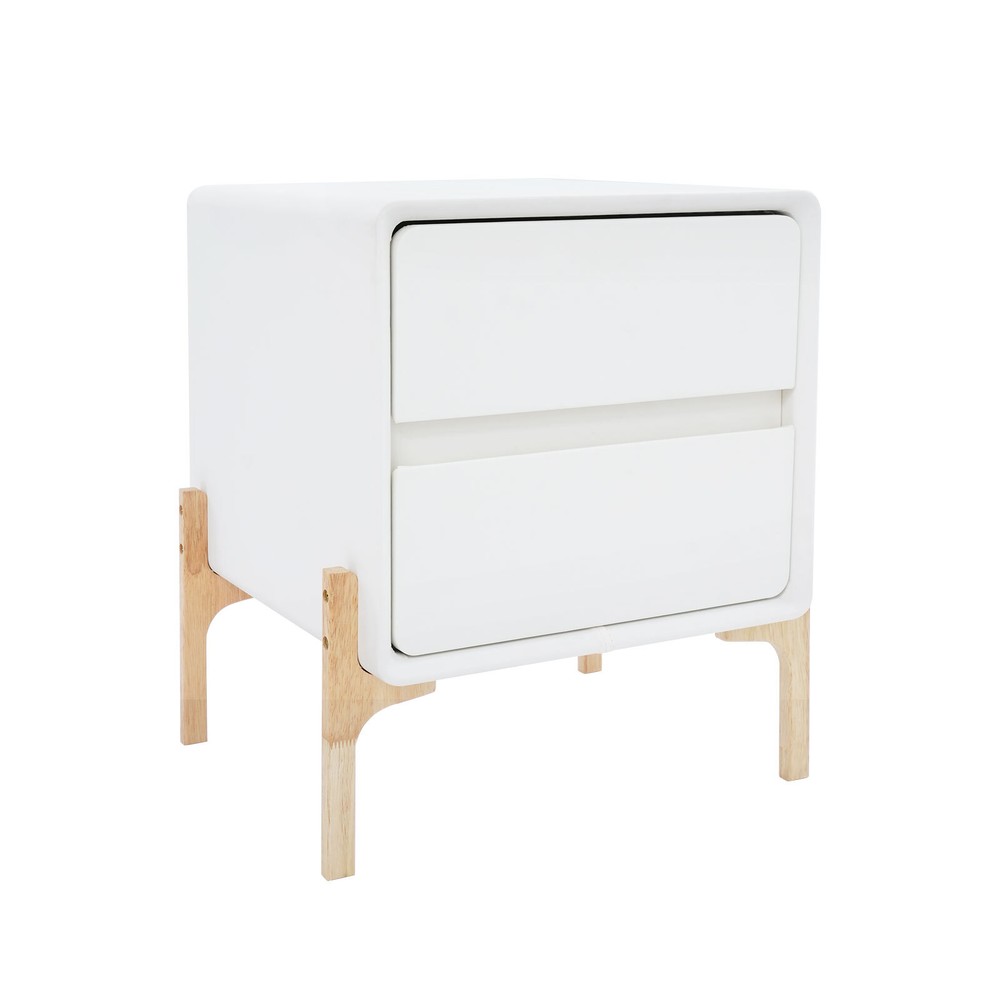 Bedside Table, Storage Bedside Table, Small Bedside Table with 2 Drawers
