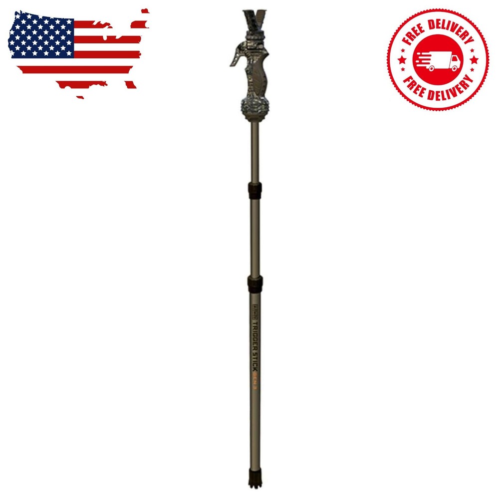 Primos Trigger Stick Gen3 Shooting Stick, Adjustable Height, Quick-Detach