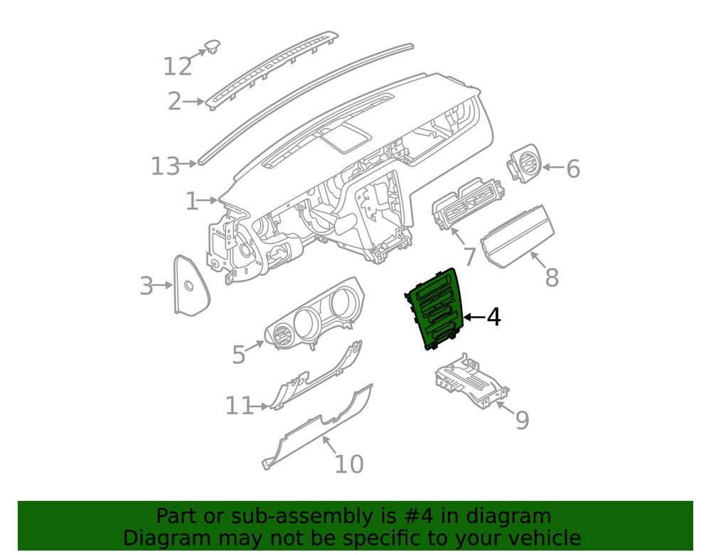 Genuine Ford Center Panel AR3Z-6304302-CA