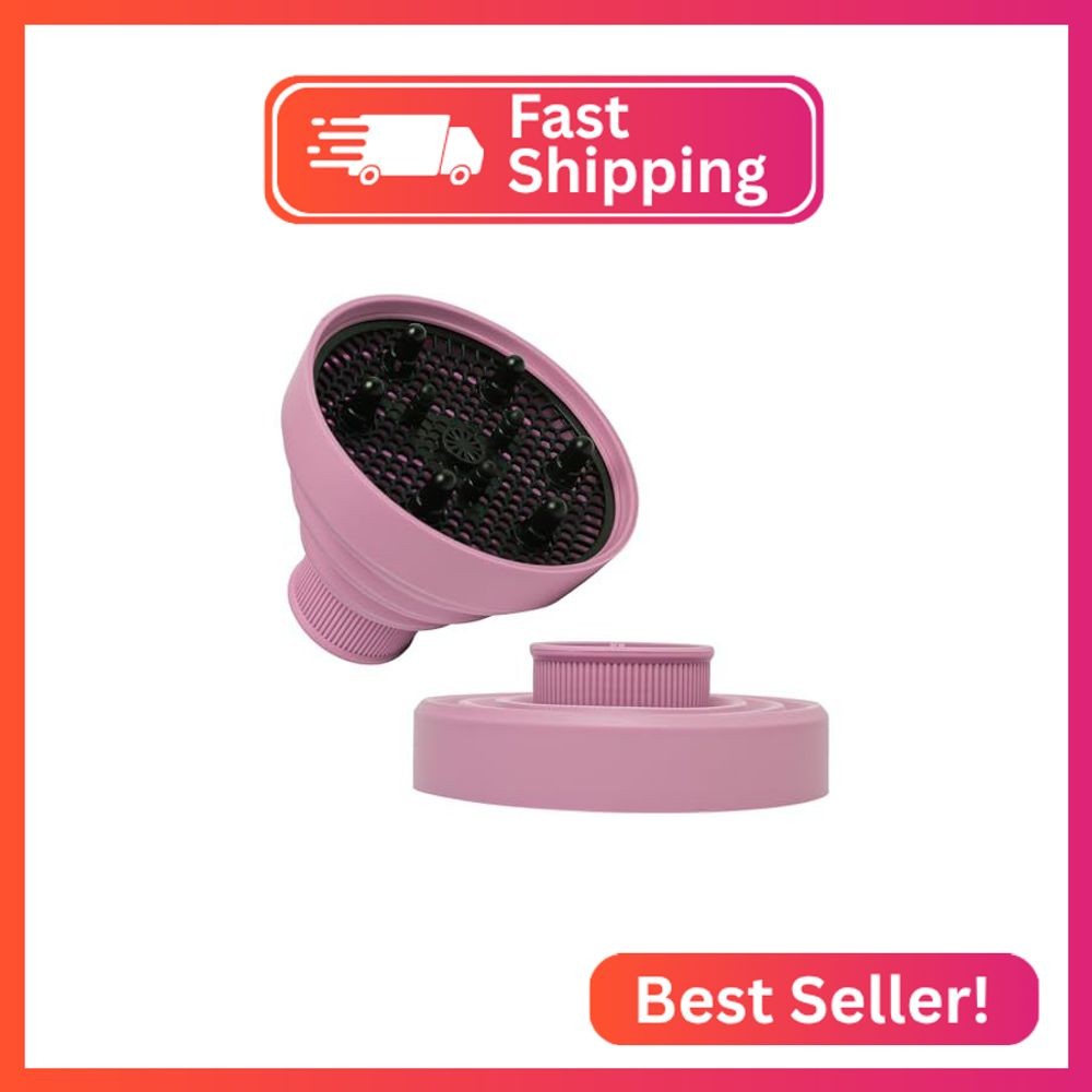 WAJIAYON Universal Collapsible Hair Dryer Diffuser Attachment-Foldable Portable