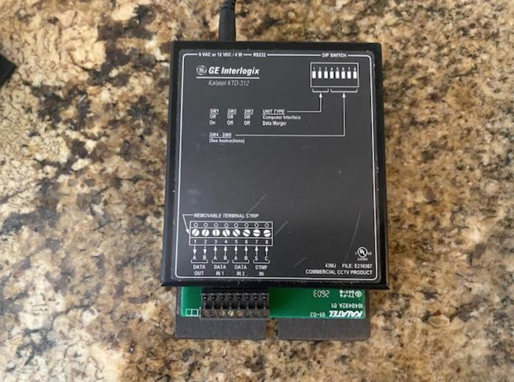 GE Interlogix Kalatel KTD-312 Interface