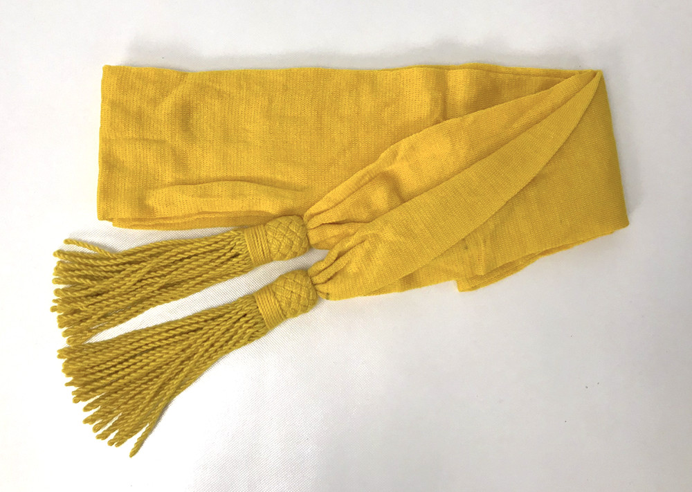 Wool Sash - Yellow Color - Reenactment