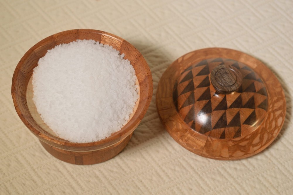 Salt Cellar -- Hand made Lacewood