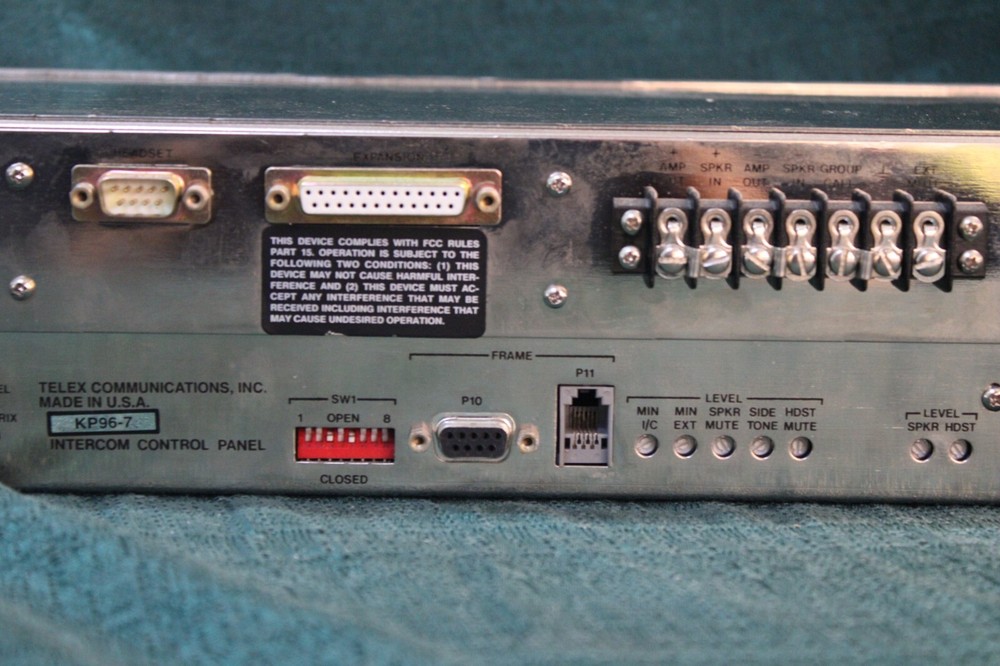 RTS by Telex Matrix Intercom System KP96-7 Intercom Control Panel w/ Power Cord