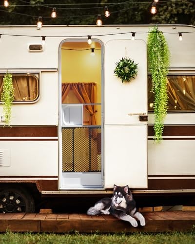 Protector de puerta de RV para perros, protector ajustable para puerta de