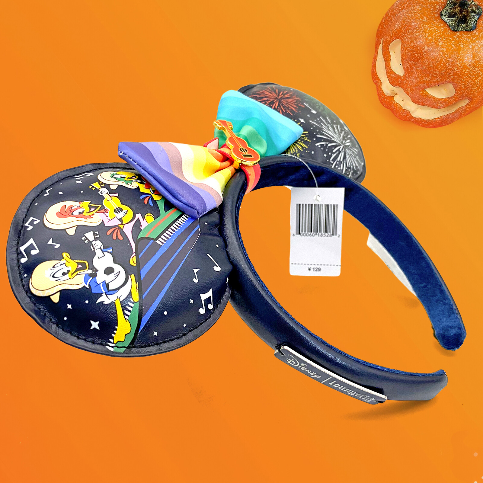 Disney-Parks Loungefly Three Caballeros Ears Headband with Removable Bow cosplay