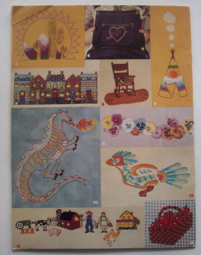 Early American Iron on transfer patterns for embroidery & more