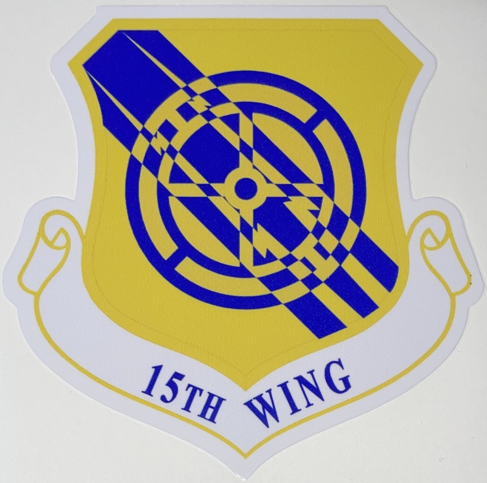 USAF 15th Wing Sticker Waterproof D228