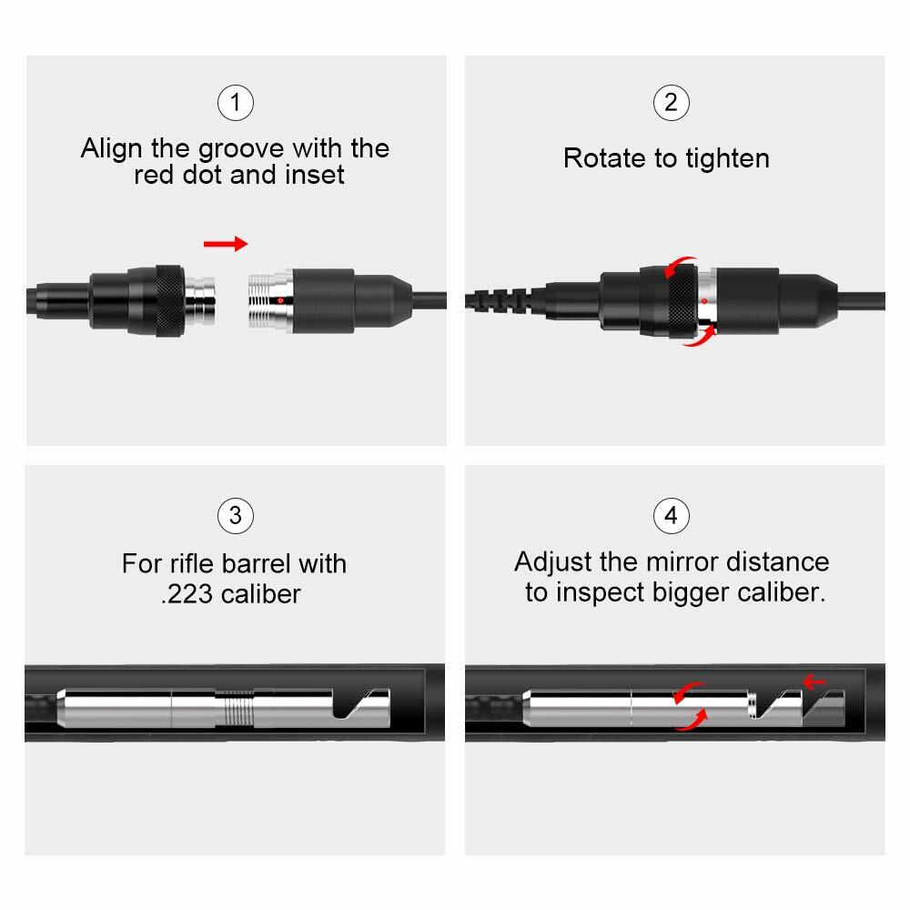 Vividia GB-5100-W Wireless USB Gun Borescope WiFi Bundle for iPhone iPad Android