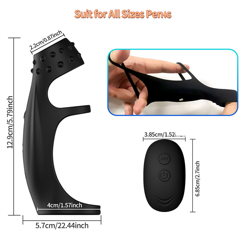 ElectricMale Penis Extender Trainer Stretcher Ring Men Delay Ejaculation Sleeve