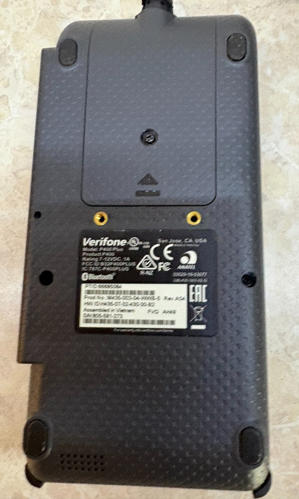 VeriFone P400 Plus Credit Card Reader -