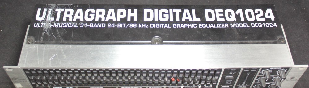 Behringer DEQ1024 Ultragraph 31-Band Digital Equalizer EQ