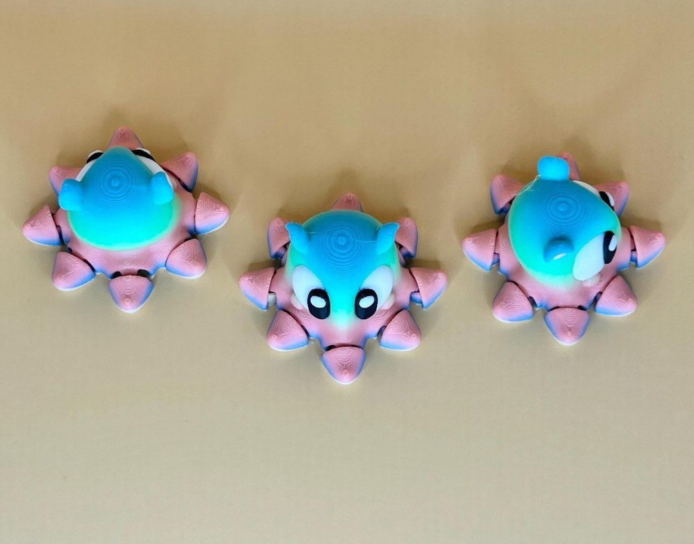 3D Printed Jiggle Pet Dumbo Octopus