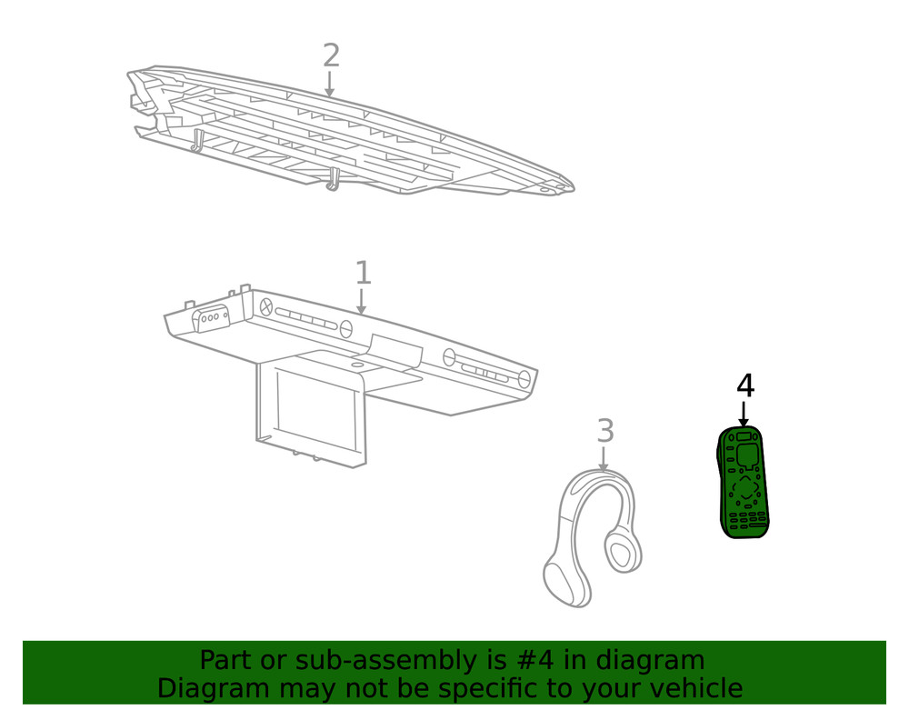 Genuine Ford Remote Control 8A8Z-18C604-C