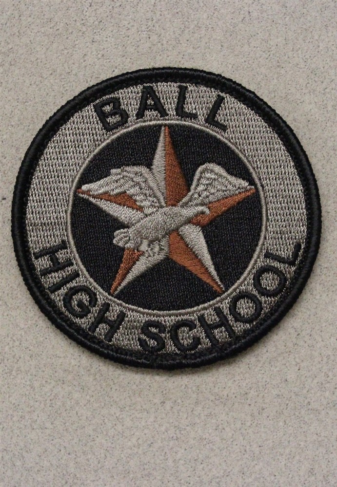 Ball High School, Army JROTC Patch (#2161) - w/hook & loop back
