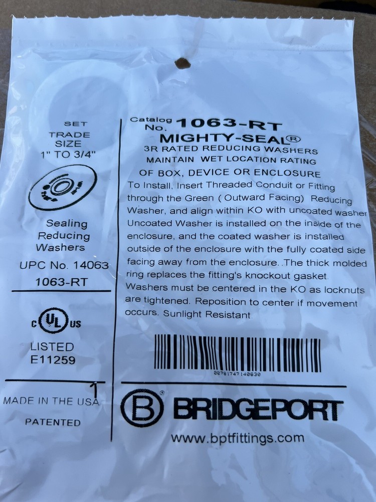 BRIDGEPORT MIGHTY-SEAL 1063-RT