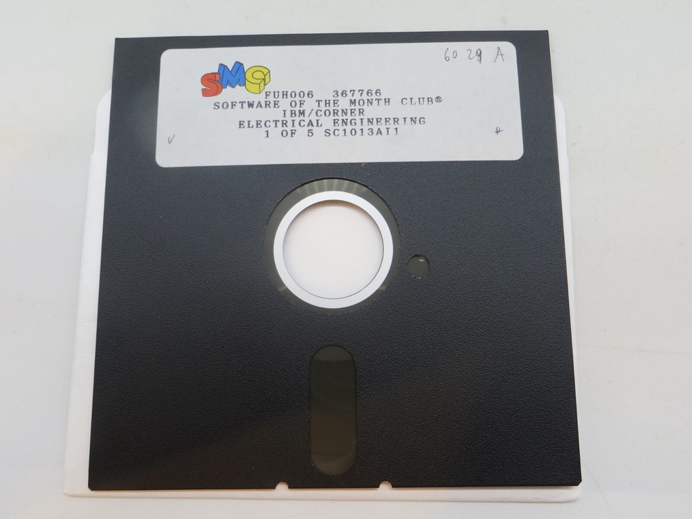 5.25" Floppy Disks SMC IBM/CORNER ELECTRICAL ENGINEERING software discs