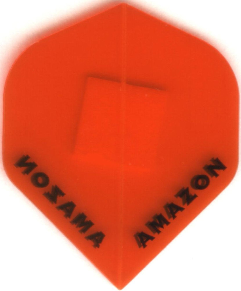 ORANGE Transparent AMAZON Dart Flights: 3 per set