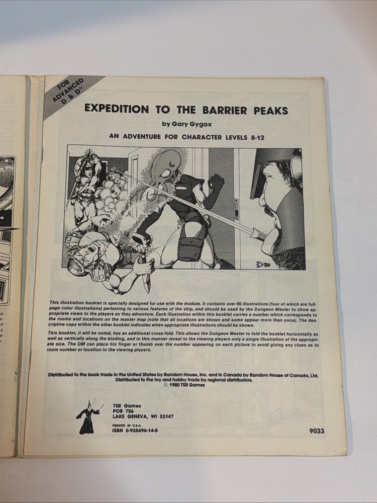 S3 Advanced D&D Module: Expedition to the Barrier Peaks (9033)