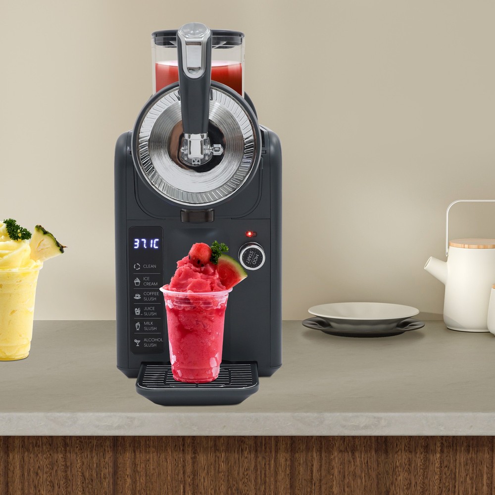Frozen Drink Machine,shaved Ince Machine With Self-cleaning Function Grey