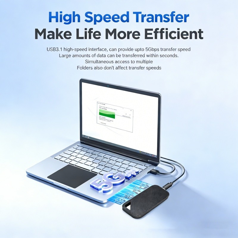 External SSD Fast Transfer Solid State Drive Large Capacity Hard Disk Storage