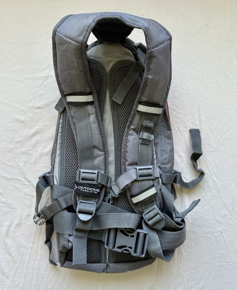 Outdoor Products Mist Hydration Backpack Red/Gray Mist model