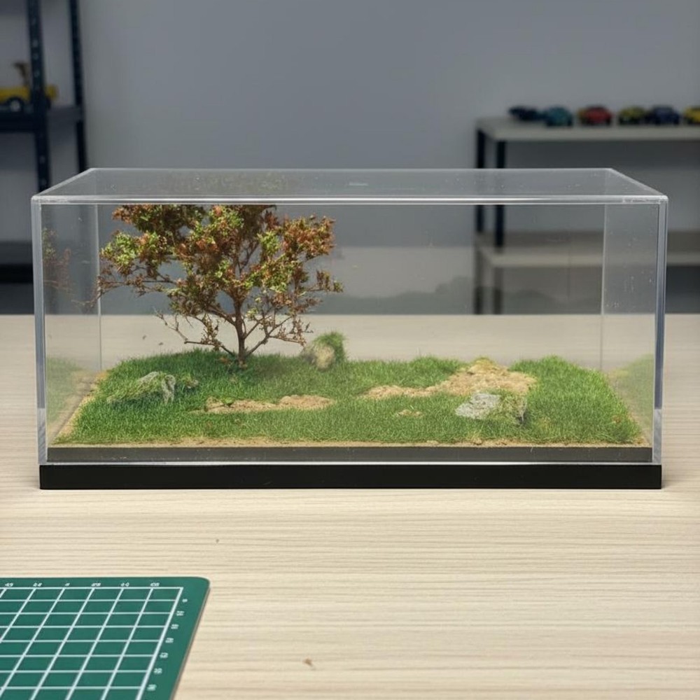 1:64 Scale Model Display Container High Clearness Miniature Car Storage
