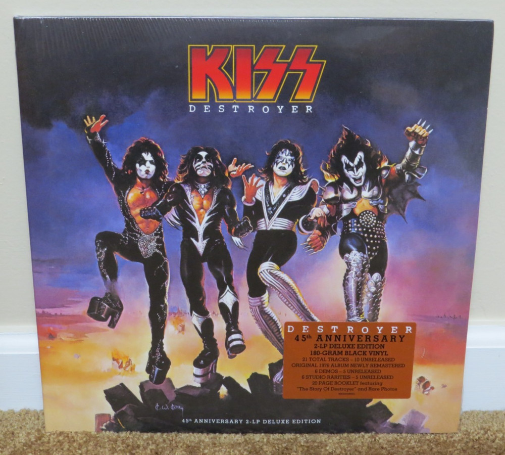 KISS DESTROYER 45TH ANNIVERSARY 2LP DELUXE RECORD BLACK VINYL SEALED