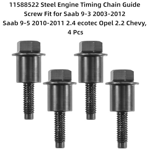 4 PACK 11588522 Timing Chain Guide Bolt Replace 11588522, Steel Engine Timing