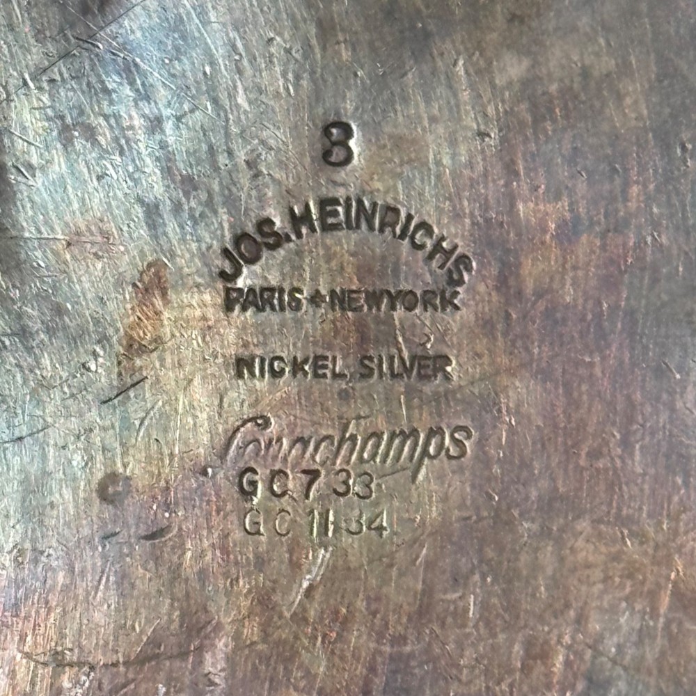 vintage fluted silver-plated pitcher joseph heinrichs longchamps